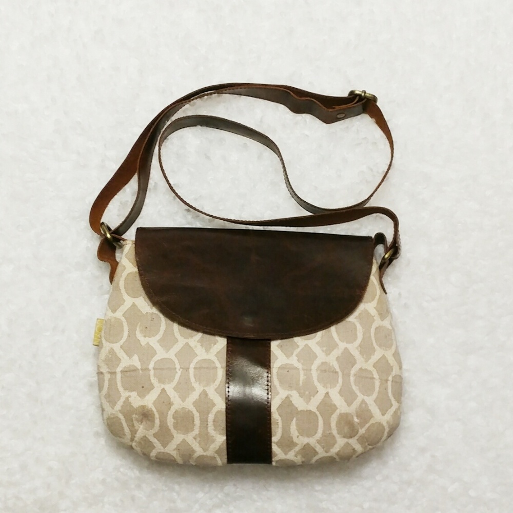 JOYN Canvas/Leather Crossbody Bag